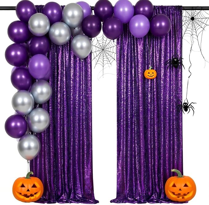 Purple Halloween Backdrop by QueenDream