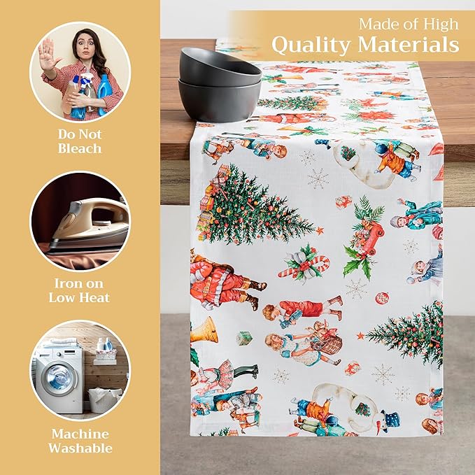 Maison d' Hermine Table Runner 100% Cotton Single Layer Table Runners 108 - Image 3