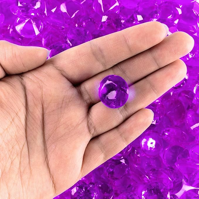 Super Z Outlet Acrylic Color Faux Round Diamond Crystals Treasure Gems - Image 2