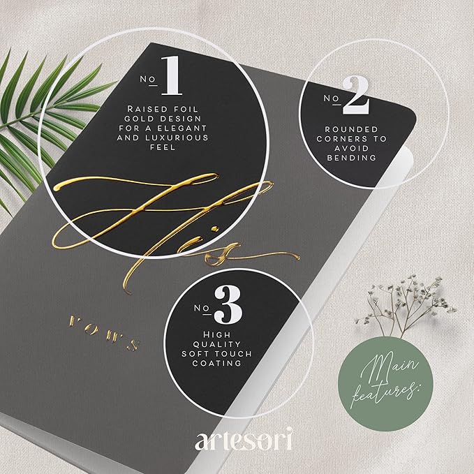 ARTESORI Wedding Vow Books His & Hers - Image 4