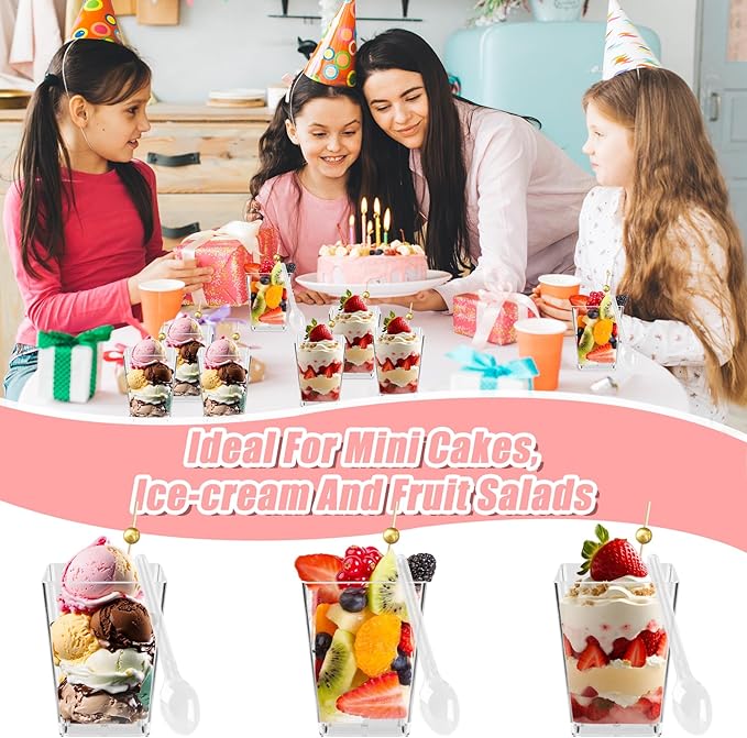 Kosotody 150 Pcs 5 OZ Dessert Cups - Image 5