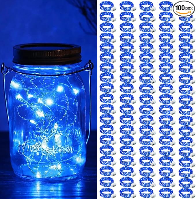 ZGWJ 100 Pack Fairy Lights Battery Operated, 7ft 20 Mini LED Fairy String by ZGWJ