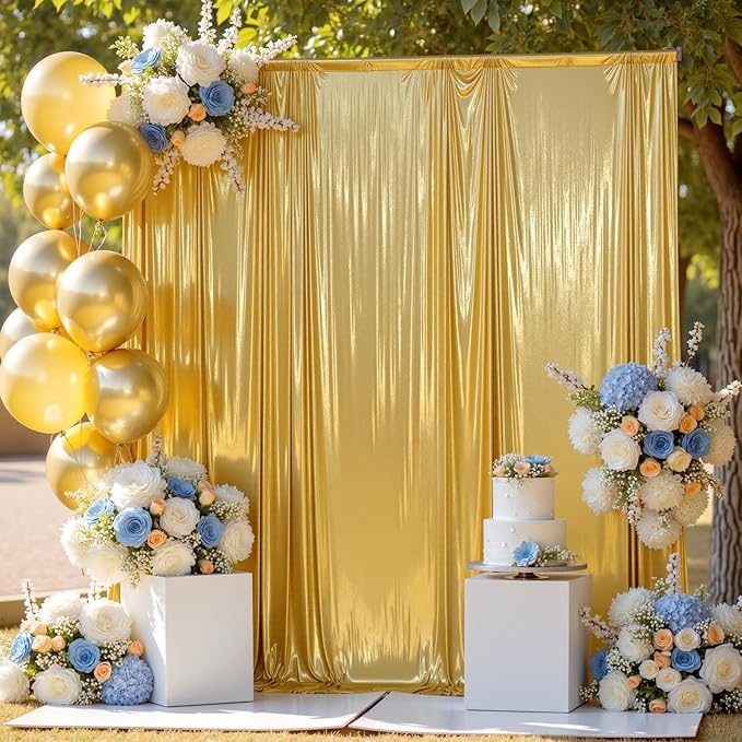 20ftx10ft Gold Sequin Backdrop Curtain - Image 7