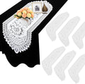 6 Pack Crochet Lace Table Runner White Lace Doilies by Unknown