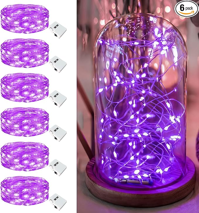 6 Pack Fairy Lights Battery Operated - 7ft 20 Led Twinkle Lights 3 Modes by Unknown