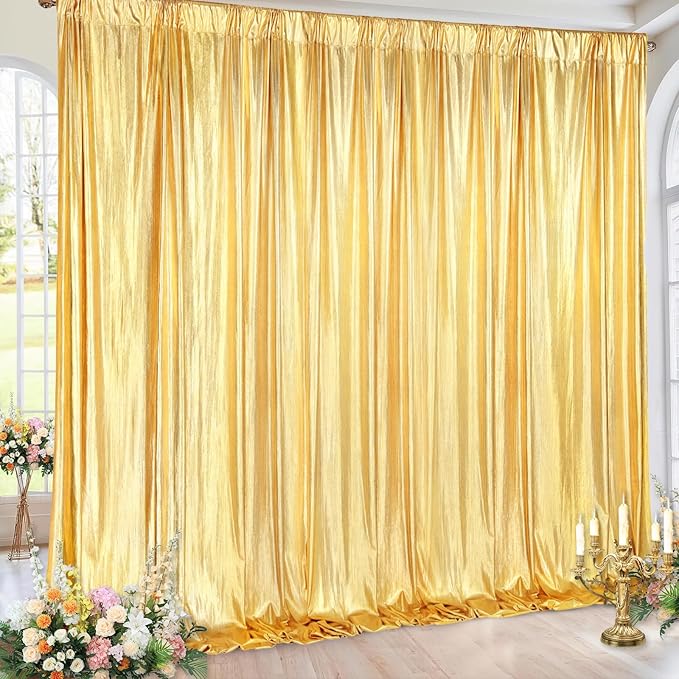 Gold Backdrop Background Party Decortaions - Image 3