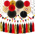 Red Black-Gold Casino Theme Party-Decorations by Hugtmr