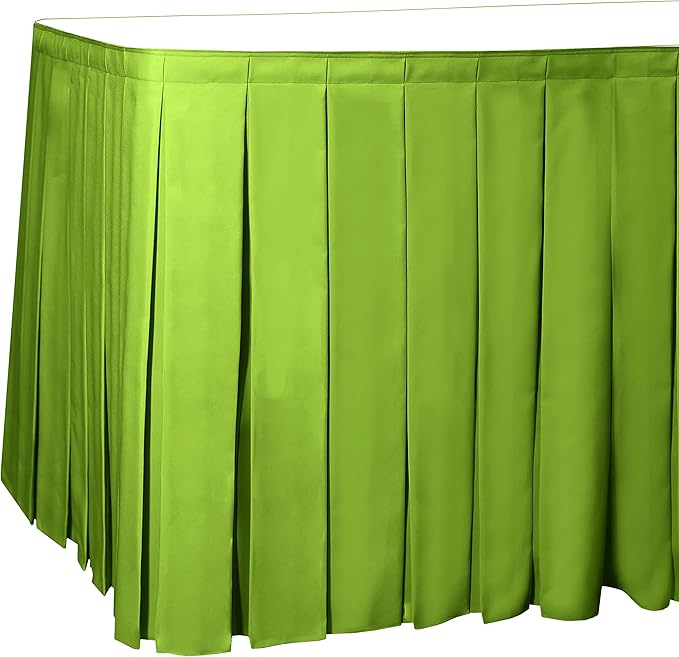 Ultimate Textile Pleat Polyester Fabric Table Skirt by UltimateTextile