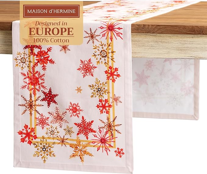 Maison d' Hermine Table Runner 100% Cotton Single Layer Table Runners 72 inches by MaisondHermine