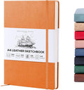 Beechmore Books A4 Sketchbook – 8.5x11 Premium Vegan Leather Bound Large Sketch by BeechmoreBooks