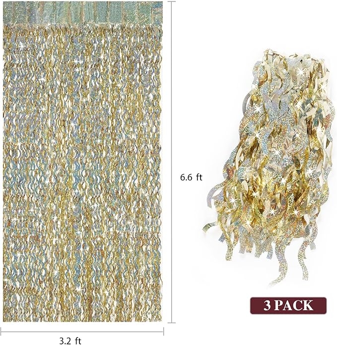 Champagne Gold Foil Fringe Backdrop - Image 3