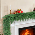 12 FT Norfolk Pine Garland Artificial, Realistic Christmas Greenery by ICEROYCE