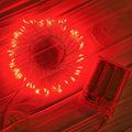 Red Fairy Lights Battery Operated, Valentine's Day Silver Wire 5 Feet 60 Led by Minetom