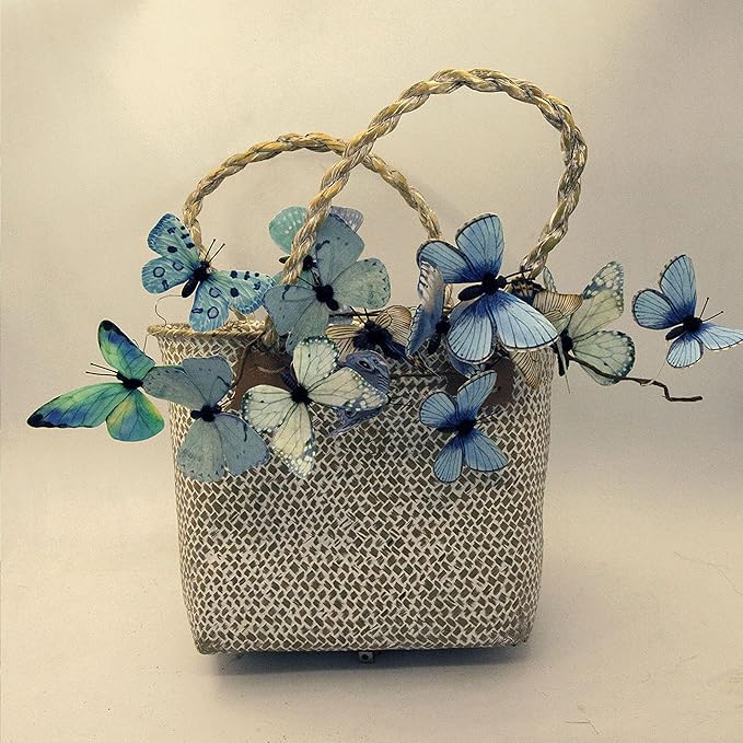 Artificial Butterfly Garland, Fake Butterfly Decorative Vines, DIY 3D Unique - Image 5