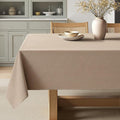 MIULEE Brown Linen Tablecloth 60x104 Inch Rectangle Table Cloth Waterproof by MIULEE