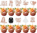 30 Pack Bride to be Cupcake Toppers Glitter Diamond Ring I Do Love Cupcake by YCTHUNFISH