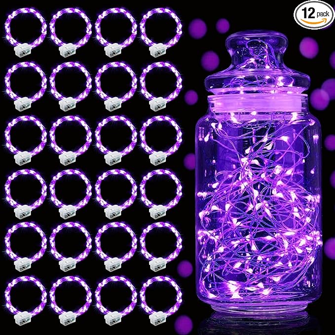 Aogist 24 Pack Fairy Lights 3 Modes 7ft 20 LED Waterproof, Battery Operated by Aogist
