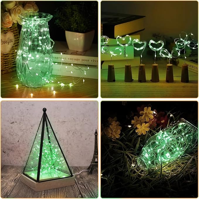 12 Pack Fairy Lights Battery Operated, 7FT 20LED Waterproof Silver Wire - Image 8