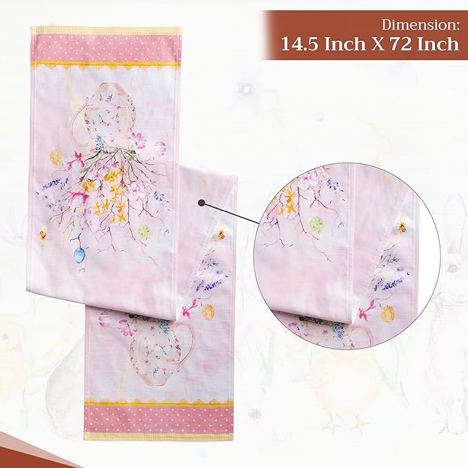 Maison d' Hermine Table Runner 100% Cotton Double Layer Table Runners 72 inches - Image 4