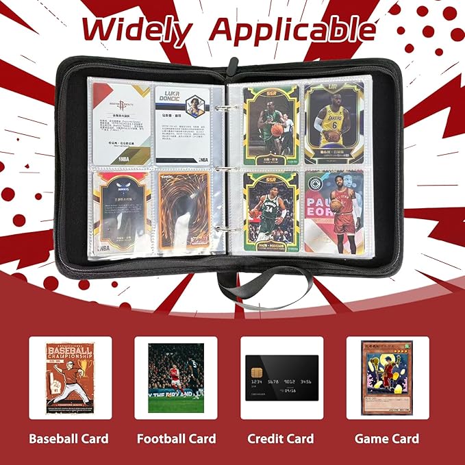 440 Pockets Card Binder, Portable Trading Card Binder - Image 5