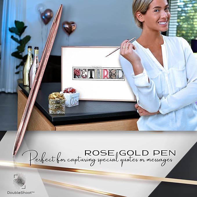 Framed Retirement Decorations Guest Book - Image 5