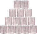 Pink Napkin Rings for Wedding Set of 150pcs, Rhinestone Diamond Crystal Napkin by Wotoban