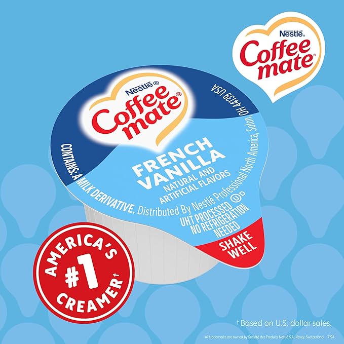 Nestle Coffee mate Coffee Creamer, French Vanilla, Liquid Creamer Singles - Image 7