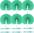12 Packs Decorative Paper Folding Hand Fans Handheld by Bestage