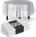Exquisite Lace Table Cloth Round Table Plastic 12-Pack Lace Tablecloth Round by Exquisite