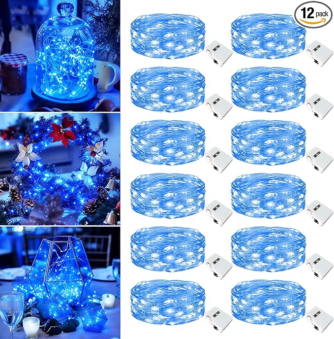 12 Pack Fairy Lights Battery Operated - 7ft 20 Led Twinkle Lights 3 Modes by Unknown