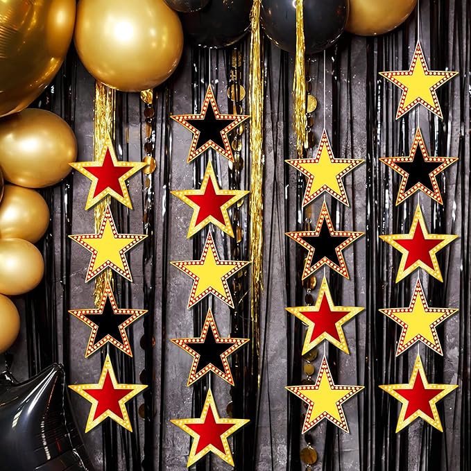 Geosar 150 Pcs Movie Star Cardboard Red Carpet Awards Night Cutouts Confetti - Image 6