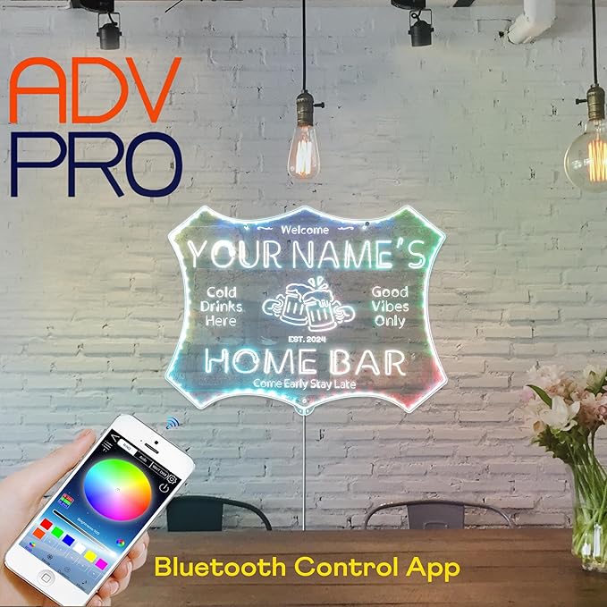 ADVPRO Personalized Your Name Home Bar RGB Dynamic Glam LED Sign - Image 4