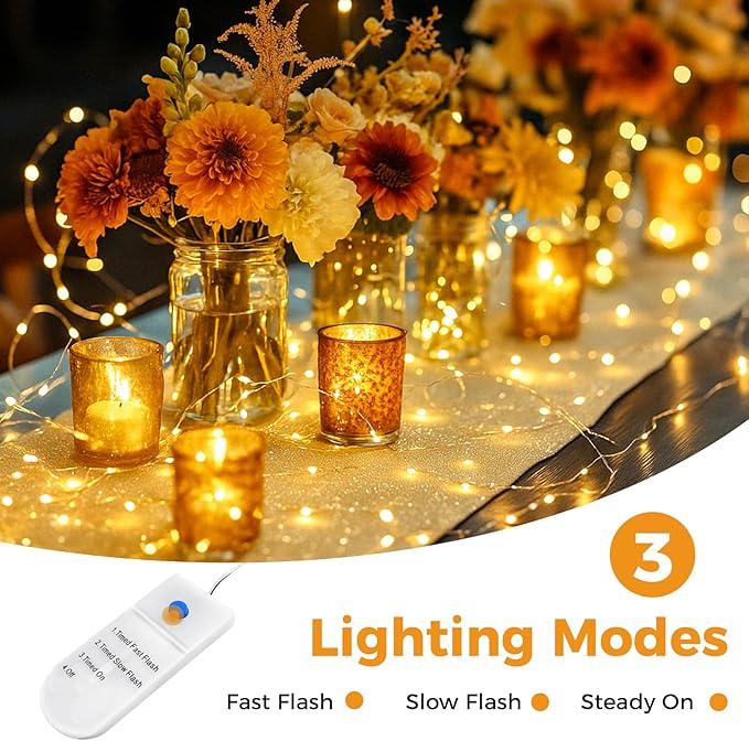 btfarm 6 Pack Fairy Lights Battery Operated - Image 3