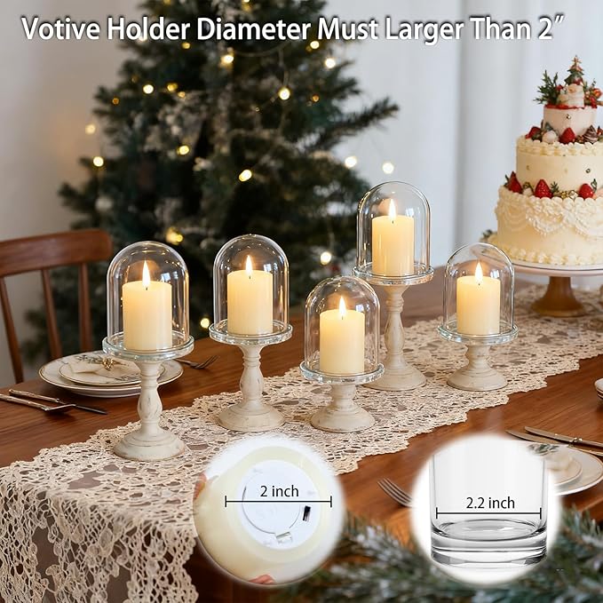 Lezonic Flameless Votive Candles Battery Operated - Image 3
