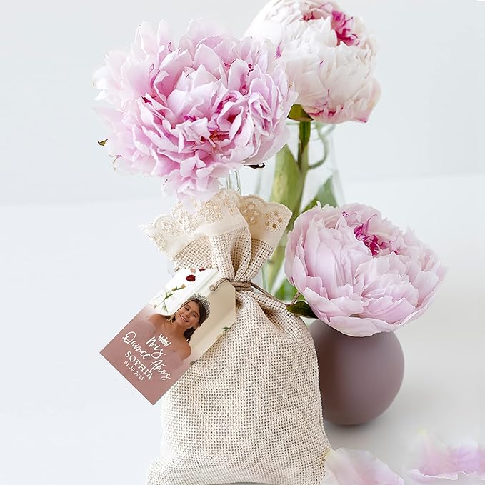 Andaz Press 40-Pack Personalized Quinceañera Favor Tags - Image 4