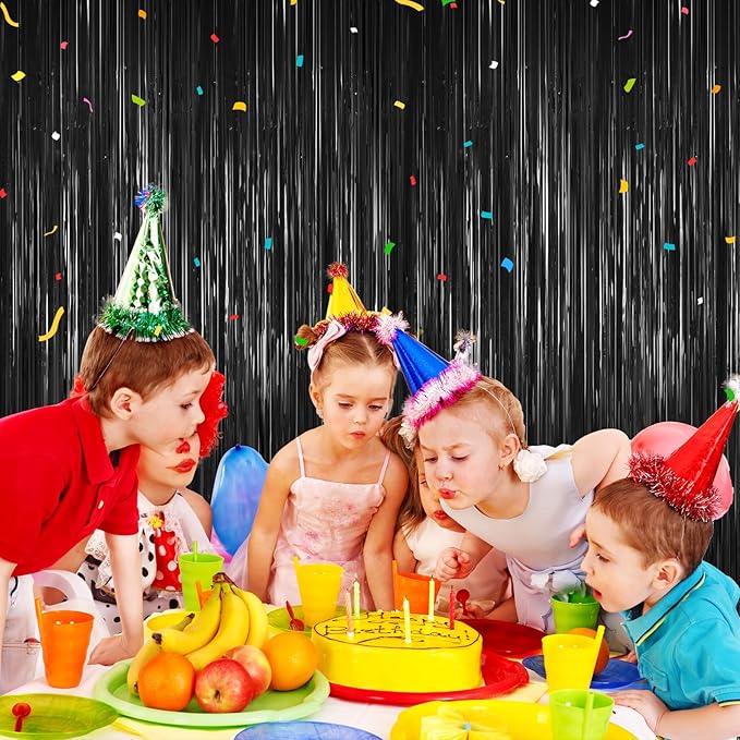 Black Foil Curtain Backdrop - Image 7