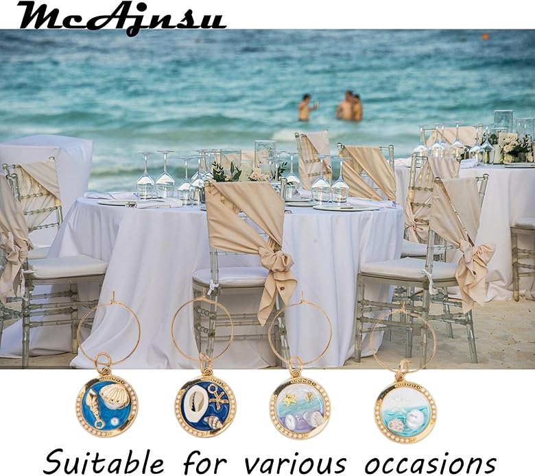 24Pcs Wine Glass Charms & Markers - Image 5