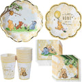 Kate Aspen Honey Bear 78-Piece Winnie Baby Shower Plates and Cups and Napkins by KateAspen
