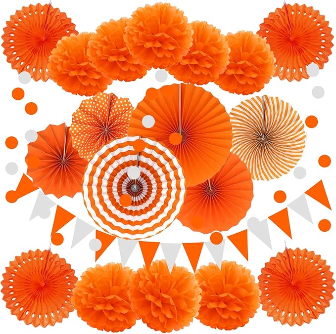 ZERODECO Party Decoration, Garlands String Polka Dot and Triangle Bunting Flags by ZERODECO
