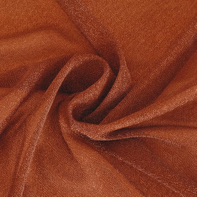 Terracotta Fall Thanksgiving Elegant Arch Draping Fabric 2 Panels Outdoor 29" × - Image 5