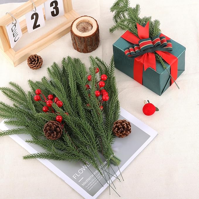 40 Pcs Artificial Berry Stems Branches - Image 8