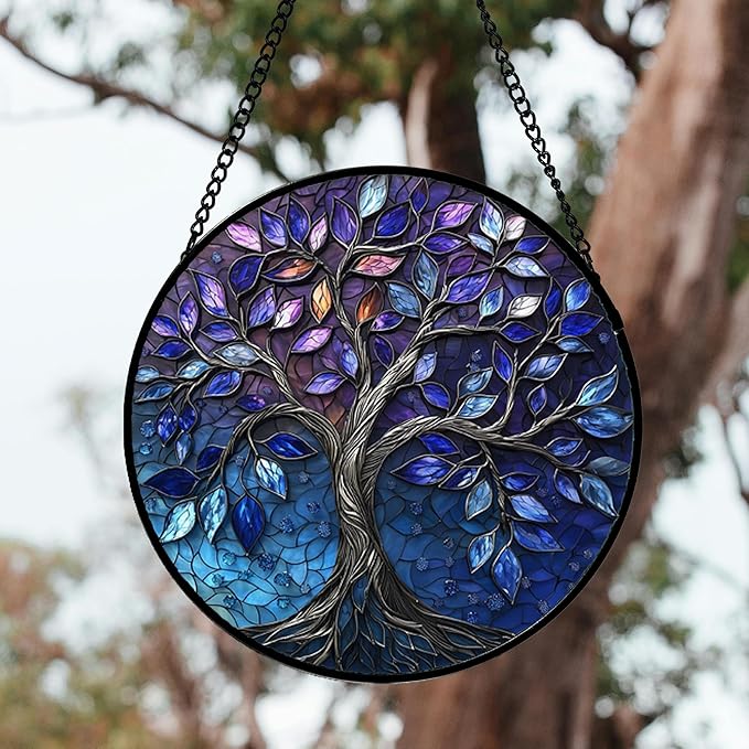 Stained Glass Window Hanging, and Mom 14.9x14.9 in - Image 2