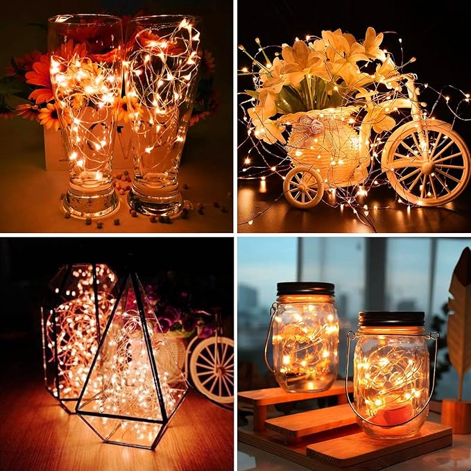 ZGWJ 8 Pack Halloween Fairy Lights Battery Operated, 7ft 20 Mini LED Halloween - Image 5
