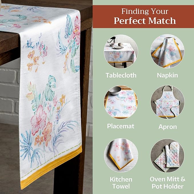 Maison d' Hermine Table Runner 100% Cotton Double Layer Table Runners 72 inches - Image 6