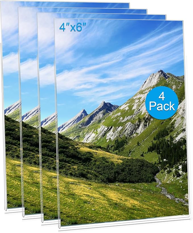Magnetic Picture Frames for Refrigerator 4x6 Inch, Magnetic Photo Holders for by Douildhaiy