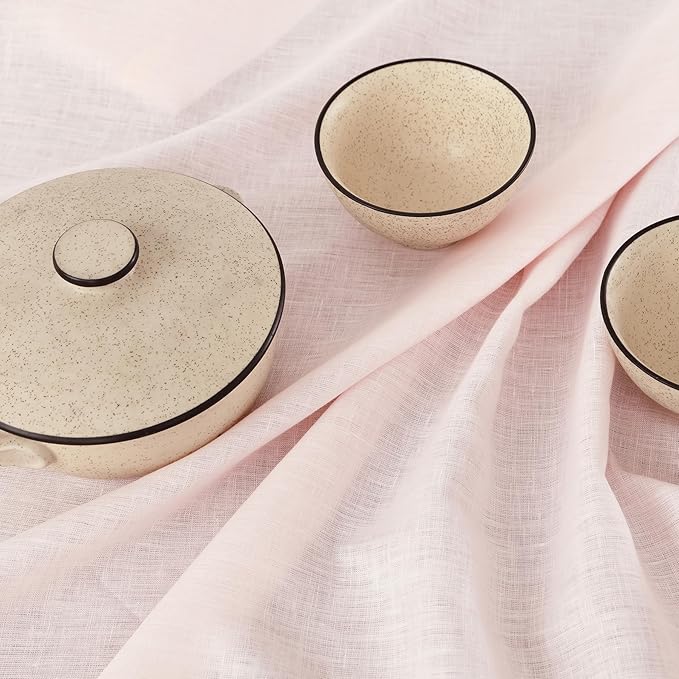 Solino Home Linen Pink Table Runner 120 Inches Long - Image 8