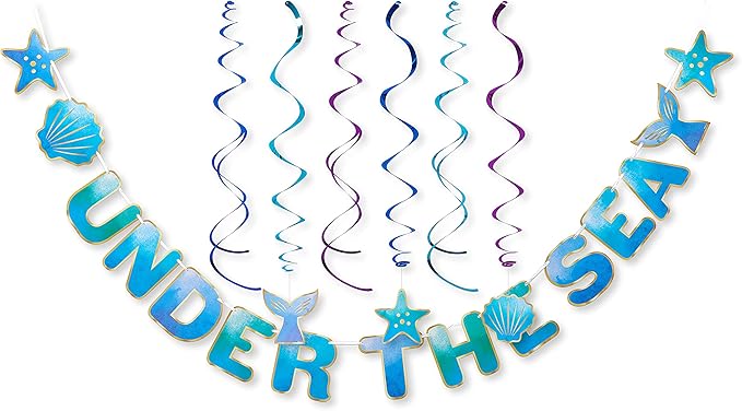 American Greetings Mermaid Party Supplies, Banner Decoration Kit by AmericanGreetings