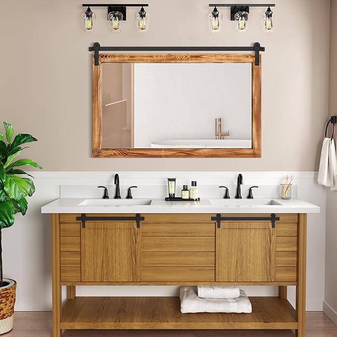 COGOOD Farmhouse Bathroom Mirror - Image 2
