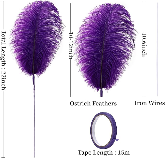 Holmgren Purple Large Ostrich Feather - Image 3
