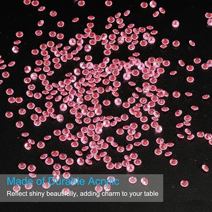 PATIKIL 10000 Pcs Wedding Table Scatter Confetti Crystals 4.5mm Acrylic - Image 3